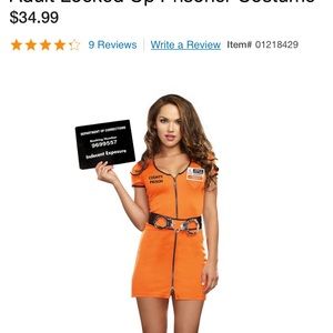 Halloween women prison costume